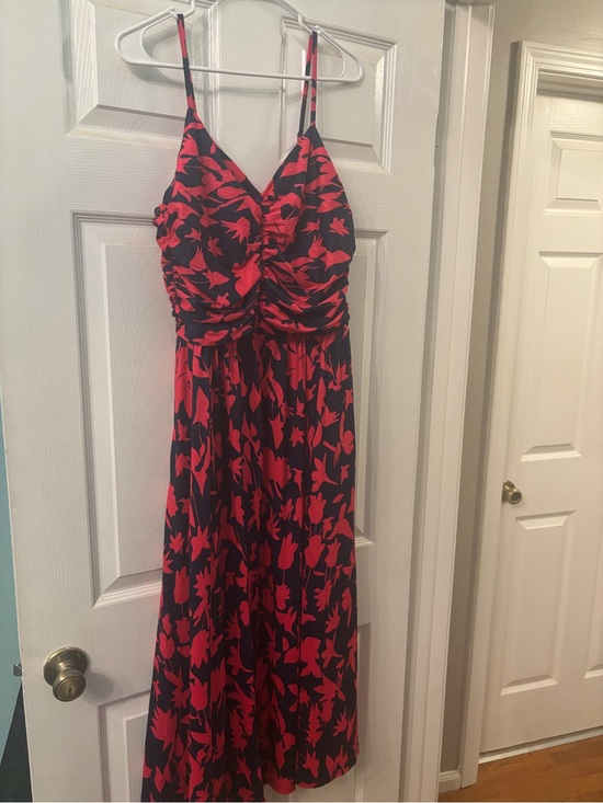 Dresses & Skirts - Women’s Red Floral Maxi Slip Dress - Unbranded